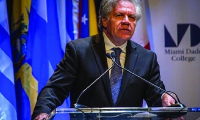 Luis Almagro en reunión en el Consejo Permanente en la OEA. (
