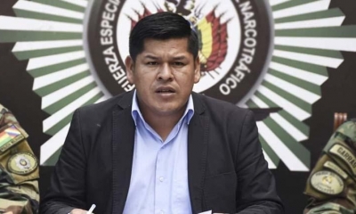 El viceministro de Sustancias Controladas, Jaime Mamani