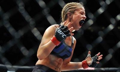 La luchadora Paige VanZant durante un combate de UFC en Vancouver, BC, Canadá. Foto: RT