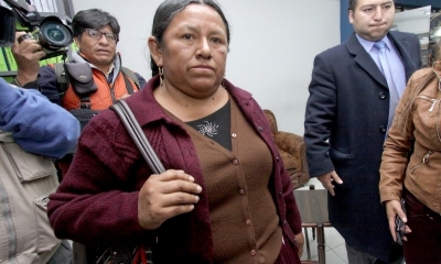 Exministra de Desarrollo Rural, Nemesia Achacollo