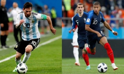 Lionel Messi, estrella de Argentina y Kylian Mbappé estrella de Francia. Foto: La República.pe