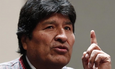  El expresidente y líder del Movimiento al Socialismo (MAS), Evo Morales