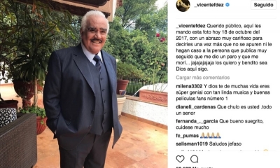 Vicente Fernández/Foto. Instagram