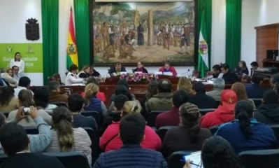 Paola Durán, dio el informe al Concejo Municipal/Foto. RRSS