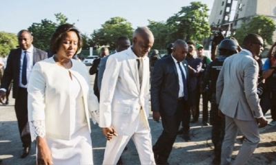 Martine Moise resultó herida en el asalto a la residencia del presidente de Haití. | Fuente: AFP