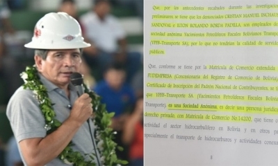 El secretario ejecutivo de la Central Obrera Departamental y líder sindical afín al MAS en Santa Cruz, Rolando Borda Padilla