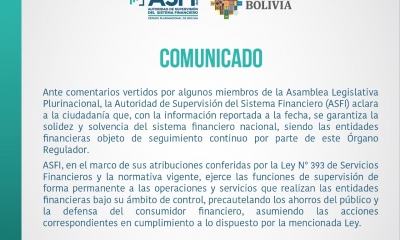 Comunicado de la ASFI.
