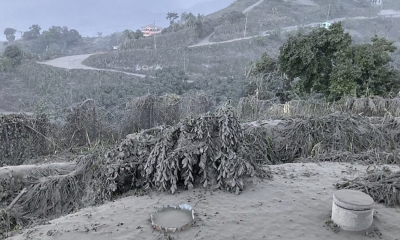 El volcán se encuentra en erupción/Foto. RRSS