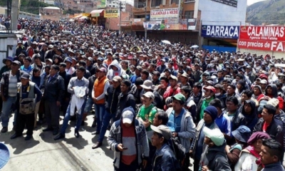 Cocaleros ratifican como su líder a Franklin Gutiérrez. Foto: ANF