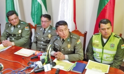  El capitán Oliver Flores informó sobre las investigaciones/Foto. EP