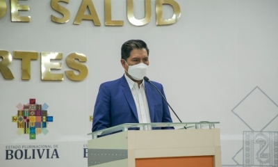 El ministro de Salud y Deportes, Jeyson Auza.