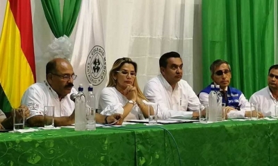 La Presidenta del Estado, Jeanine Áñez