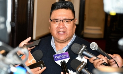 El presidente de la Cámara de Diputados, Sergio Choque