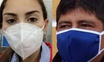 Diputada de CC Luisa Nayar y el asambleísta del MAS Rolando Cuellar.
