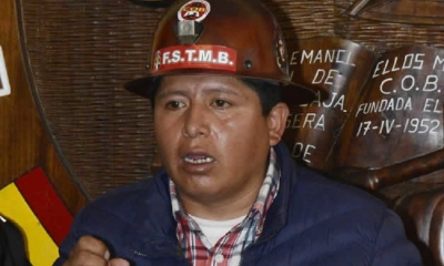 Juan Carlos Guarachi, secretario ejecutivo de la Central Obrera Boliviana /Foto. RRSS