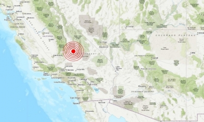 Se muestra el epicentro del sismo/Foto. RRSS