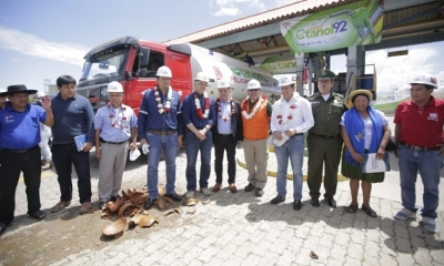 Las principales autoridades del rubro participaron en el acto/Foto. YPFB