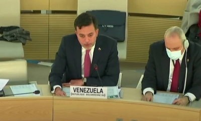 El representante de Venezuela interrumpió dos veces la intervención de EEUU.