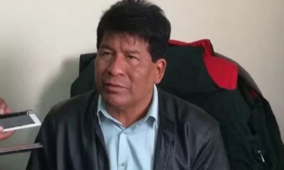 Reinaldo Calcina, presidente de la Mancomunidad de Municipios de los Yungas de La Paz/Foto. RRSS