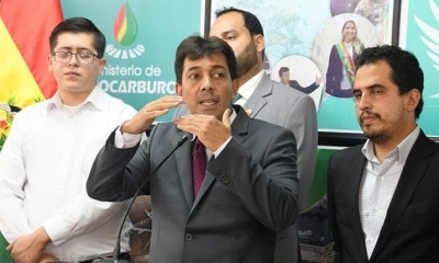 El ministro de Hidrocarburos, Víctor Hugo Zamora. | Ministerio de Hidrocarburos.