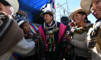 Evo Morales en Oruro/Foto. ABI