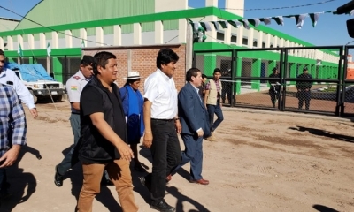 Morales estuvo presente con las principales autoridades del municipio/Foto. BTV