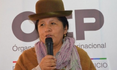 Maria Eugenia Choque, presidenta del TSE/Foto. RRSS