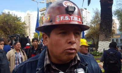 Ejecutivo de la COB, Juan Carlos Guarachi . Foto: ANF