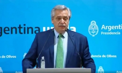 Alberto Fernández, presidente de Argentina anunció cuarentena total. Foto: Captura de video