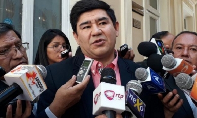 El presidente de la Cámara de Senadores, Milton Barón
