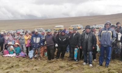Algunos comunarios se resisten al uso de Patapampa/Foto. RRSS