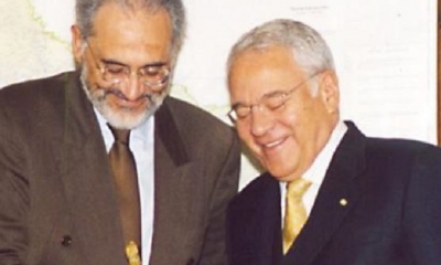 Gonzálo Sánchez de Lozada y Carlos Mesa/Foto. RRSS