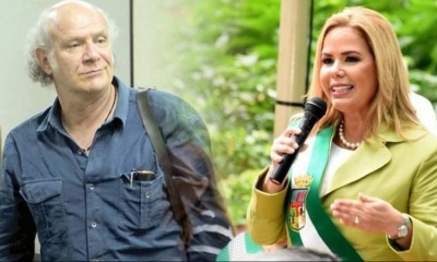 El analista político Carlos Valverde y la exalcaldesa Angélica Sosa.