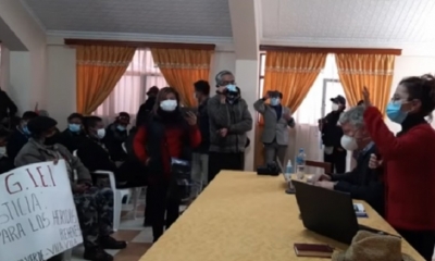 Presentación del informe del GIEI en Potosí. Foto: Captura de pantalla de El Potosí.