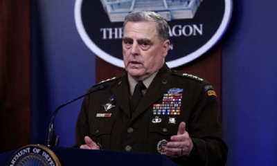 El jefe del Estado Mayor de la Defensa de EE.UU., Mark Milley. | Fuente: AFP