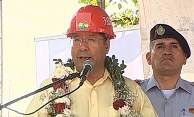 Presidente Luis Arce. Foto/captura