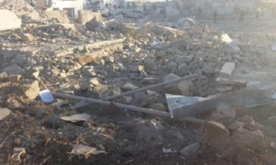 Un avión no tripuado atacó a las personas/Foto. RRSS