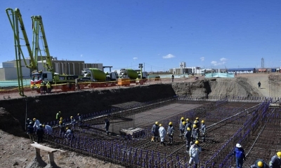 Obras en el Centro Nuclear de El Alto. | ABI