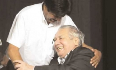 Evo Morales y Percy Fernández/Foto. RRSS