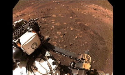 rover Perseverance en su desplazamiento por Marte.