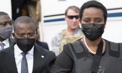 La primera dama de Haití fue atendida en un hospital de Florida, Estados Unidos. | Fuente: @FrantzExantusHT