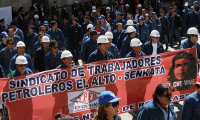 Federación Sindical de Trabajadores Petroleros. Foto: ABI