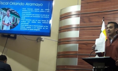 Así presentó la denuncia el senador Núñez/Foto. RRSS