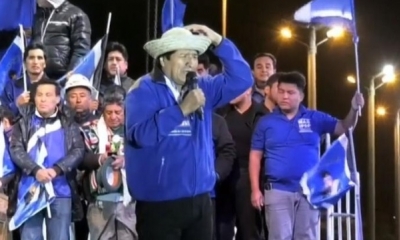 Evo Morales en el Camboódromo/Foto. RRSS
