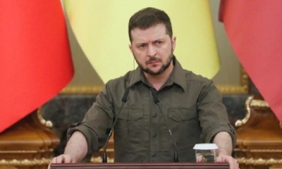 El presidente de Ucrania, Volodimir Zelenski.