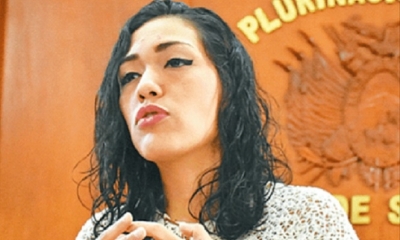 Adriana Salvatierra, senadora del Movimiento Al Socialismo (MAS). Foto: El Deber