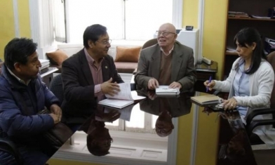 En el encuentro también participaron dirigentes del MAS, como Gerardo García.