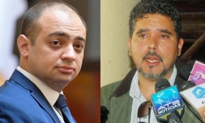 Mohammed Andrés Mostajo Radji y el exdiputado cruceño Bernardo Montenegro