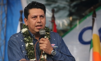 El Presidente de YPFB, Oscar Barriga.