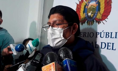 El fiscal Mejillones dice que la investigación avanzó 90%. Foto: ERBOL.
